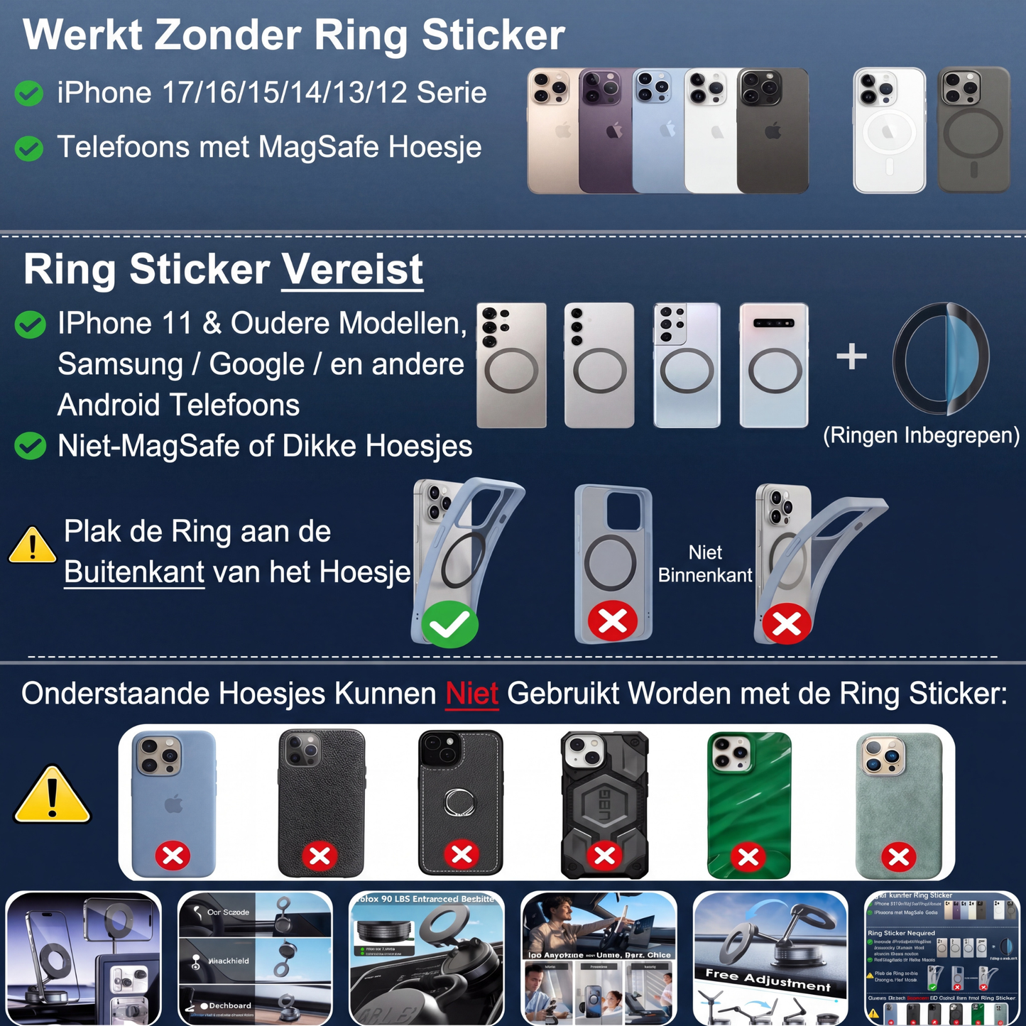 Magnetische Telefoonhouder