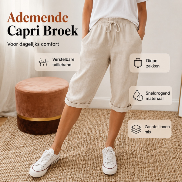 Comfortabele Linnen Damesbroek